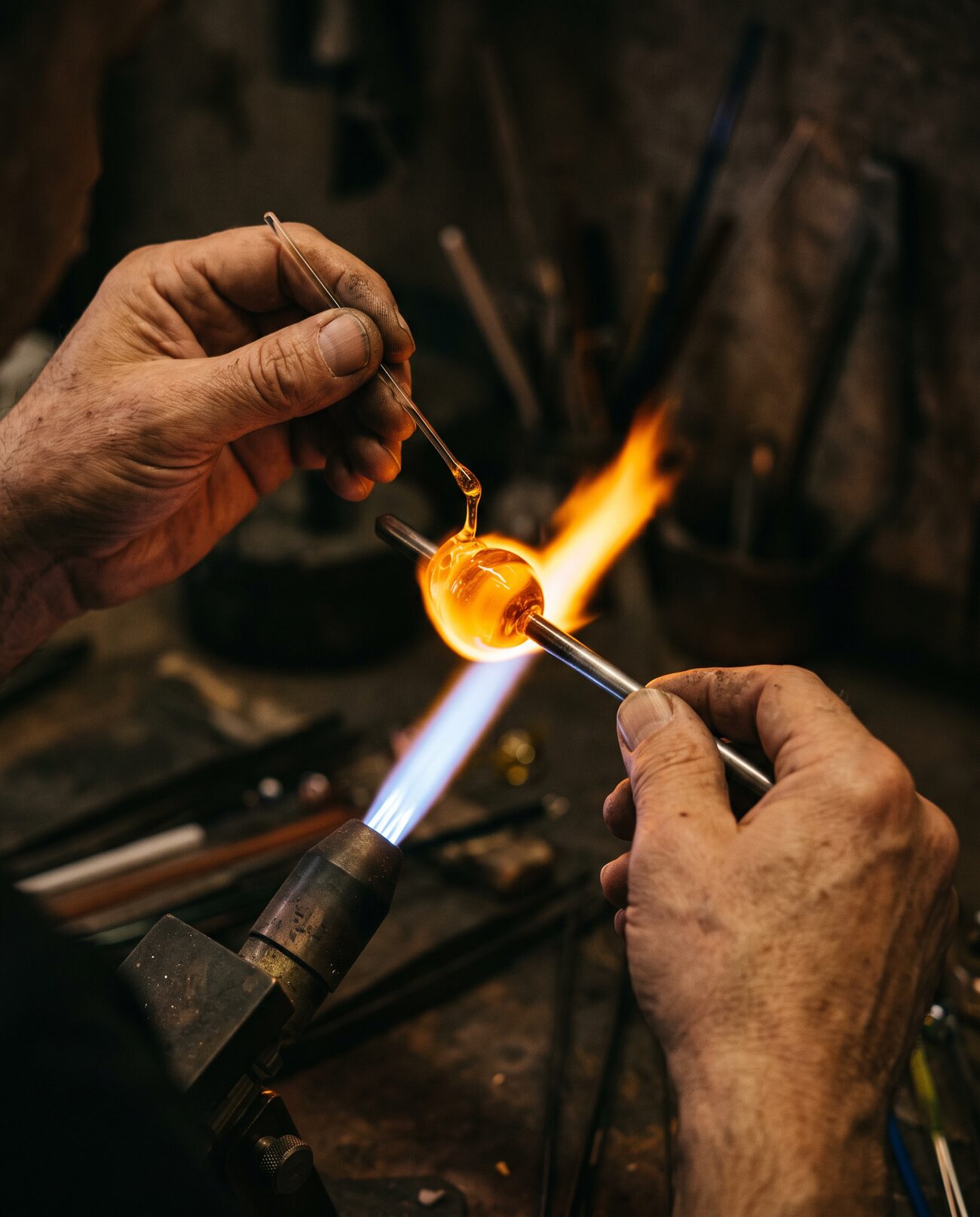 Lavorazione a lume al cannello, Murano